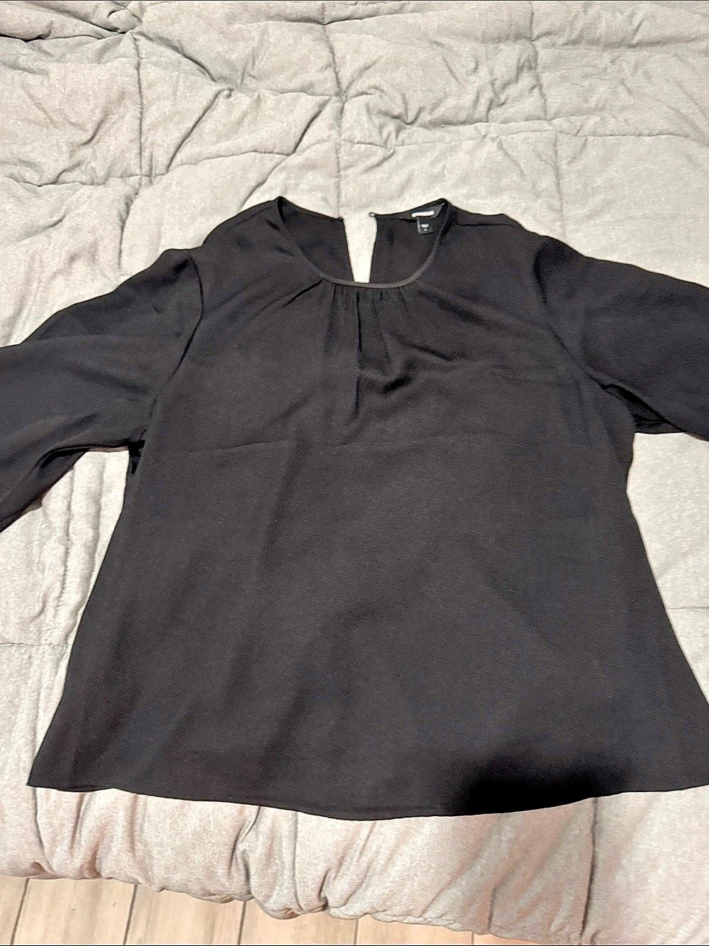 Express Black Embroidered Sleeve Blouse Size Large